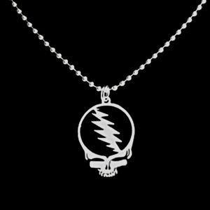 NEW Stainless Steel GRATEFUL DEAD Steal Your Face Necklace